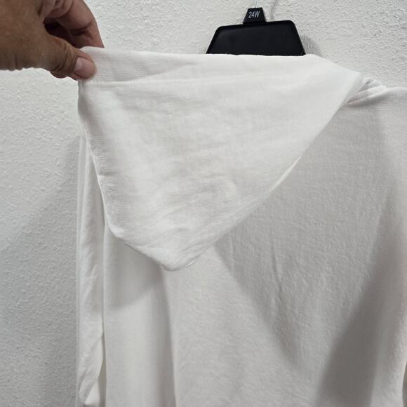 Victoria Secret PINK Hoodie Rainbow Logo XL White New Jacket - Picture 8 of 11